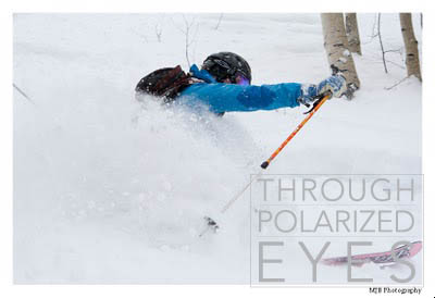 Lauren getting deep at Vail