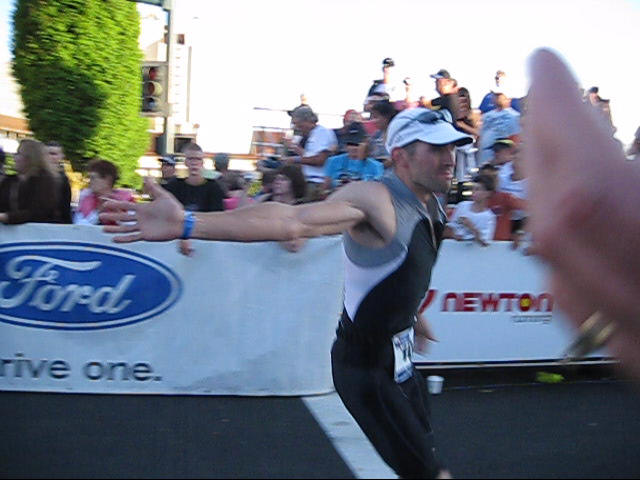 Mike at the finish