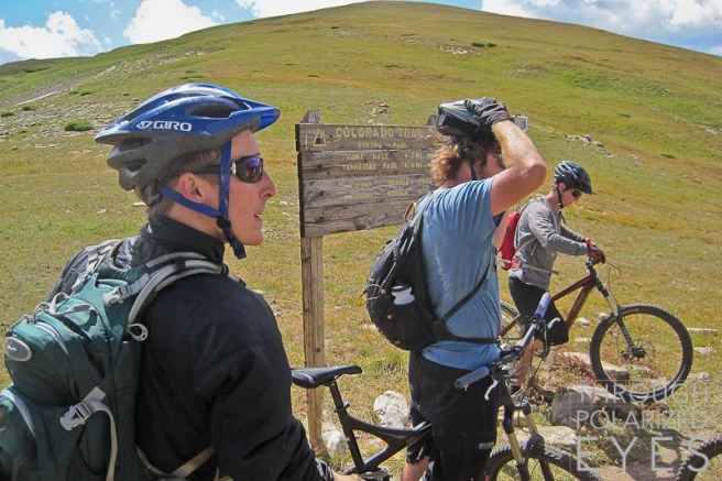 Ready to descent from Kokomo Pass